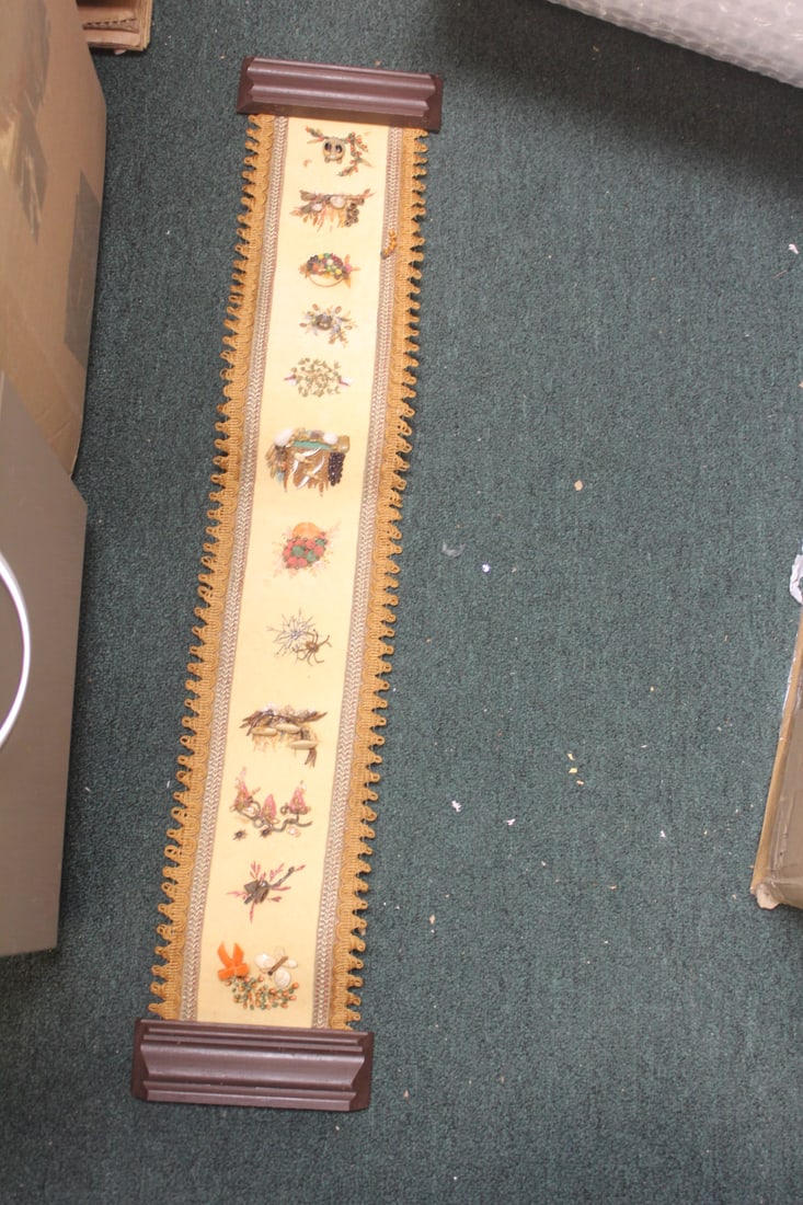 Vintage Cloth Tassel: 38 inches long