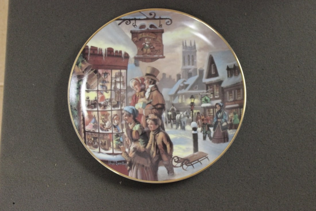 Collector's Plate "The Toy Store" by Garrison: Boxed With COA - 8 1/2 inches in diameter