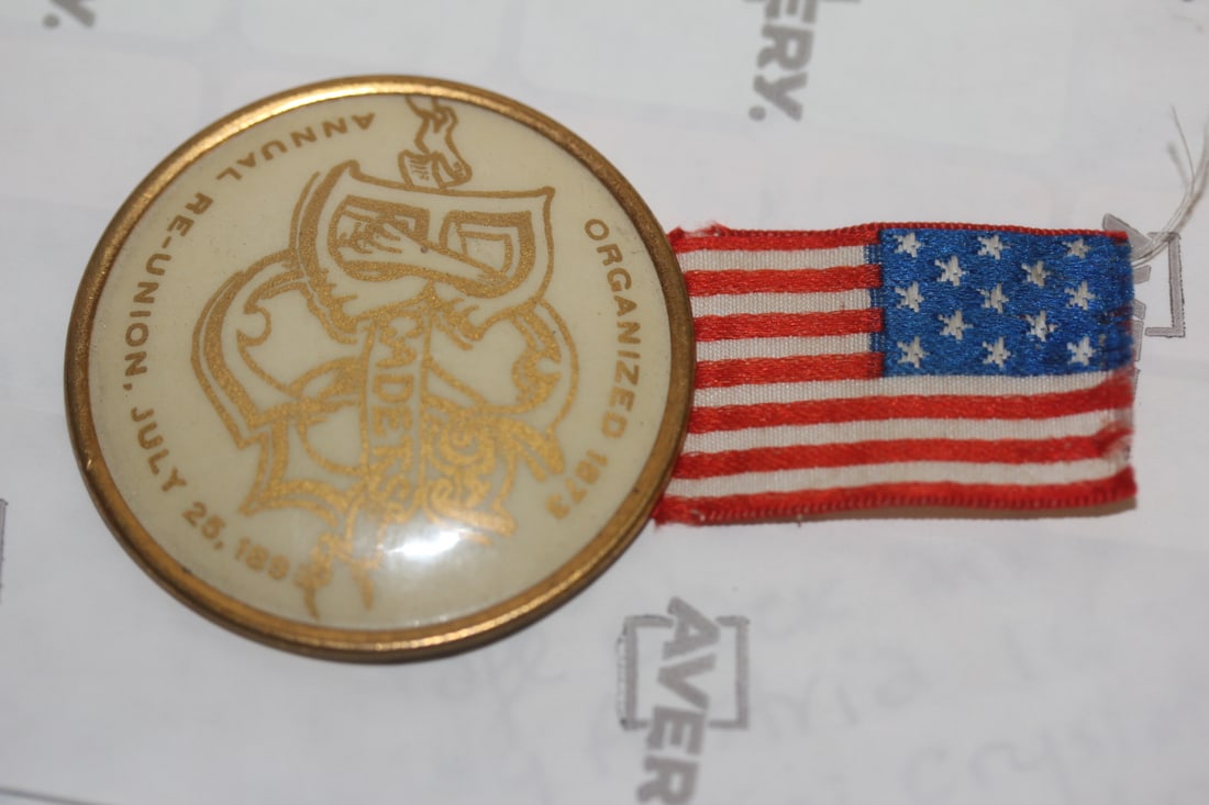 Rare American Cadets Reunion Pin: 19th century - as shown