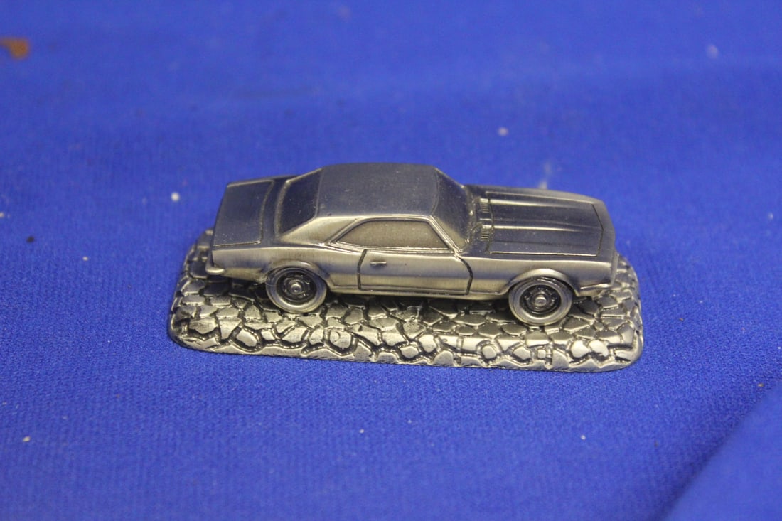 A Pewter Camaro: 3 3/8" across