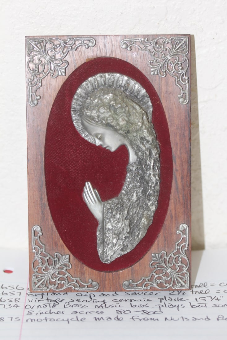 Small Pewter Icon: 5 1/2" x 3 1/2"
