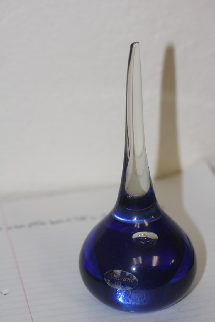 Signed Murano Art Glass Paperweight (1 of 5)