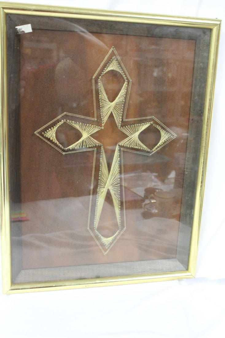 A Cross in a Shadow Box: 17" x 13"