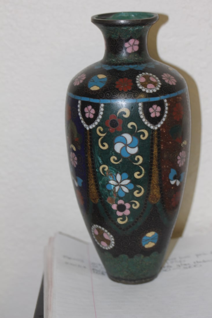 Antique Japanese Cloisonne Vase
