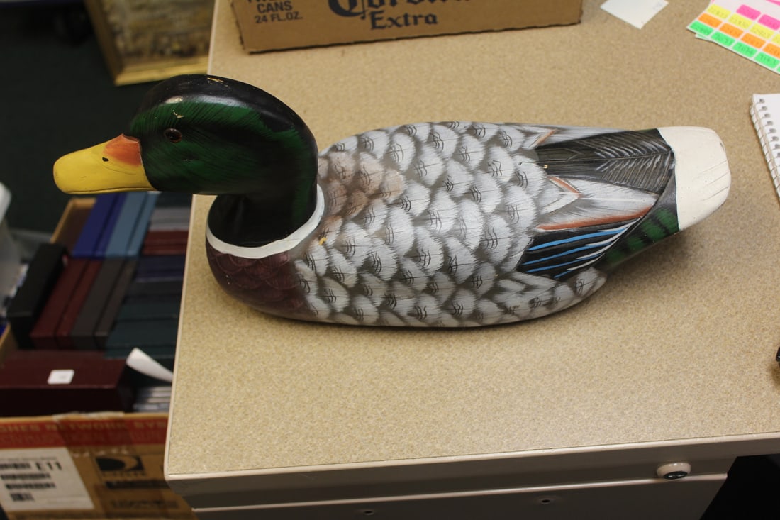 Large Wooden Chinese Duck Decoy (1 of 6)