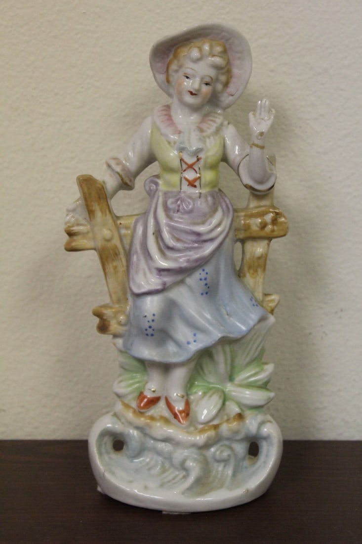 A Vintage Japanese Porcelain Figurine: 9 1/2" tall