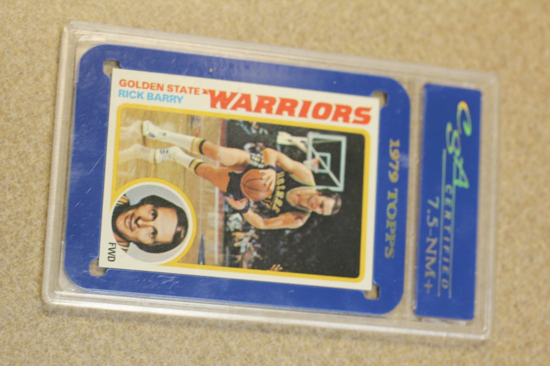 Graded Rick Barry Basketball Card: as shown