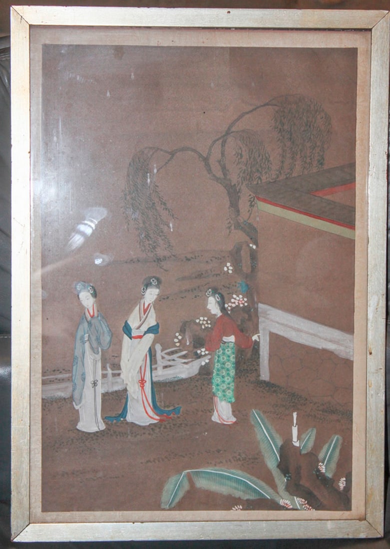 Antique Chinese Pastel Painting (1 of 7)