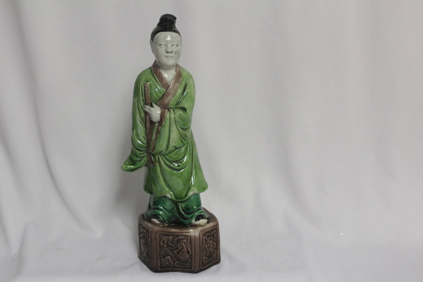 A 19th Century Chinese Figurine: 9" tall