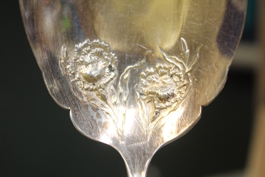 Ornate Silverplate Serving Spoon - 2