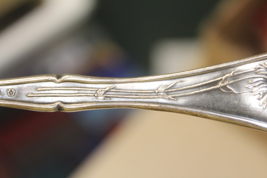 Ornate Silverplate Serving Spoon - 7