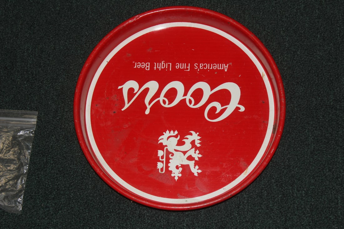Coors Light Beer Tray: 13" in diameter