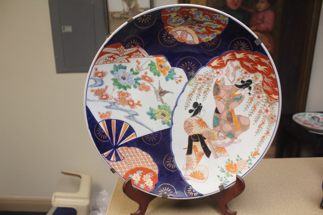 Antique Japanese Charger: 19th century - 15 1/2" in diameter