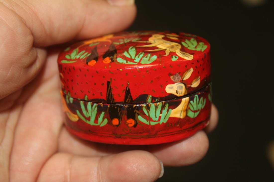 Hand Painted Lacquer Box - 2
