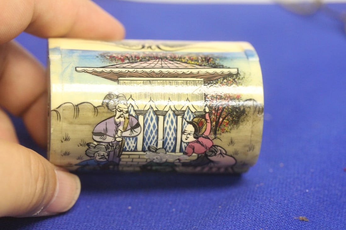 India Bone Hand Painted Box - 5