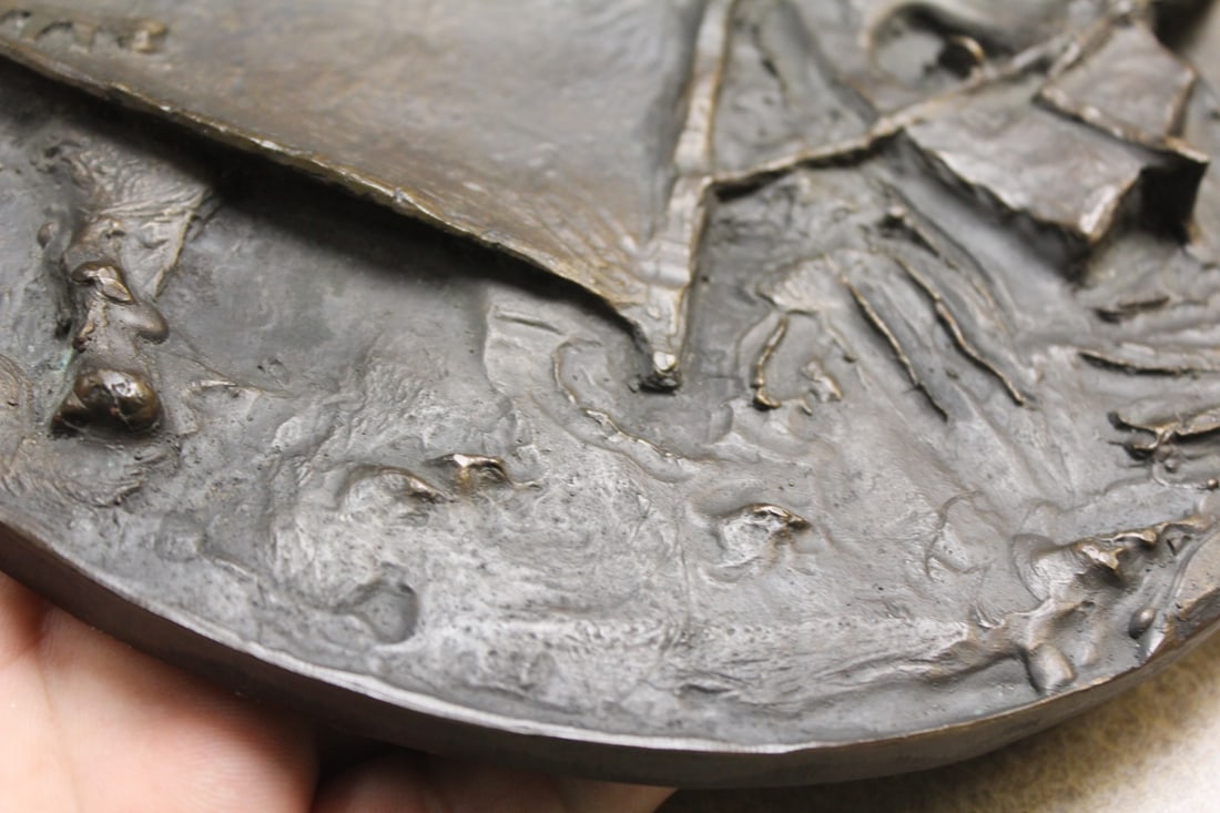 Signed Bronze Plaque - 8