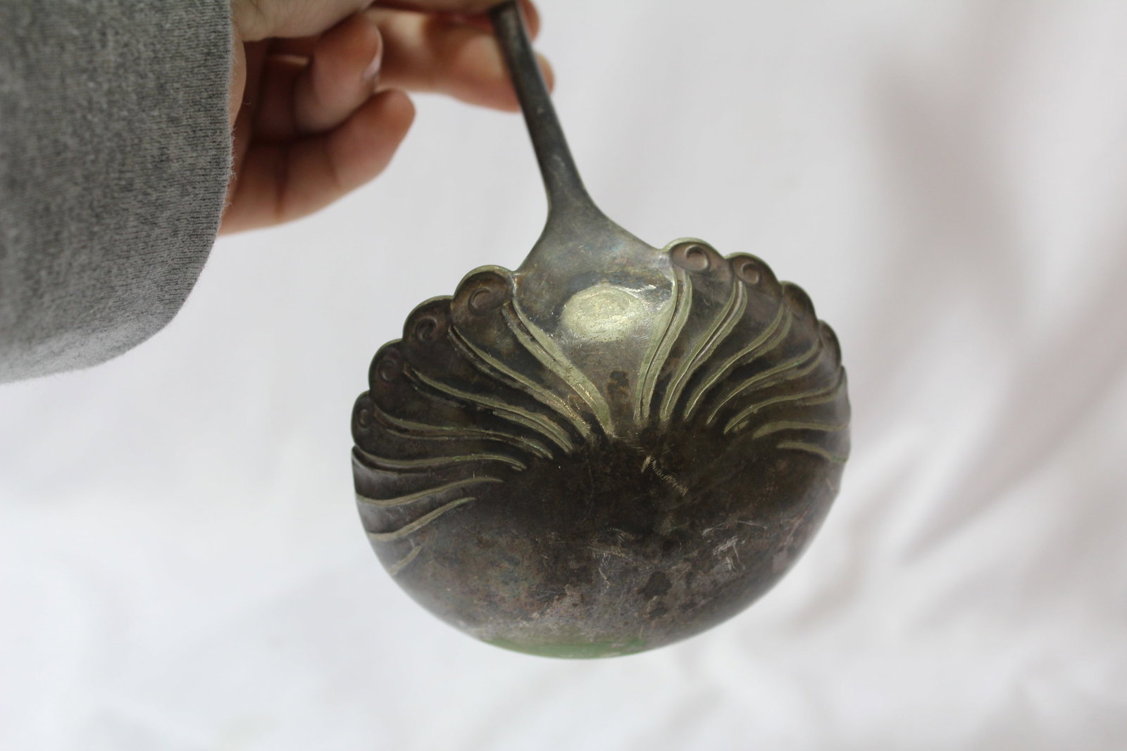 A Silverplated Ladle - 3