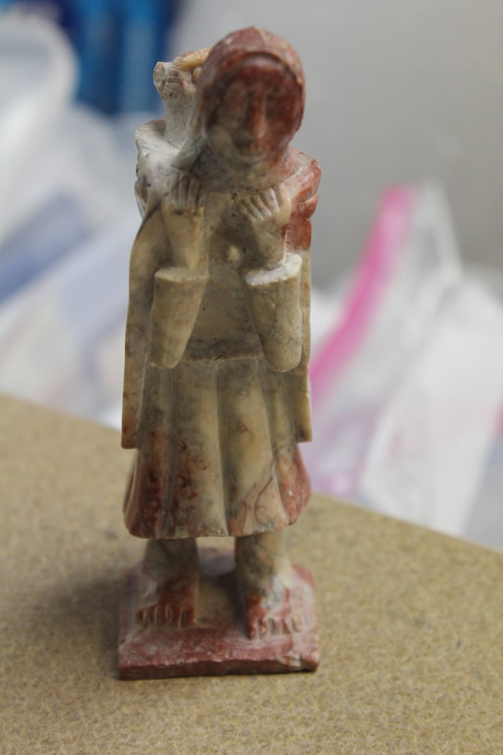 Soapstone Figurine: Mother and Child