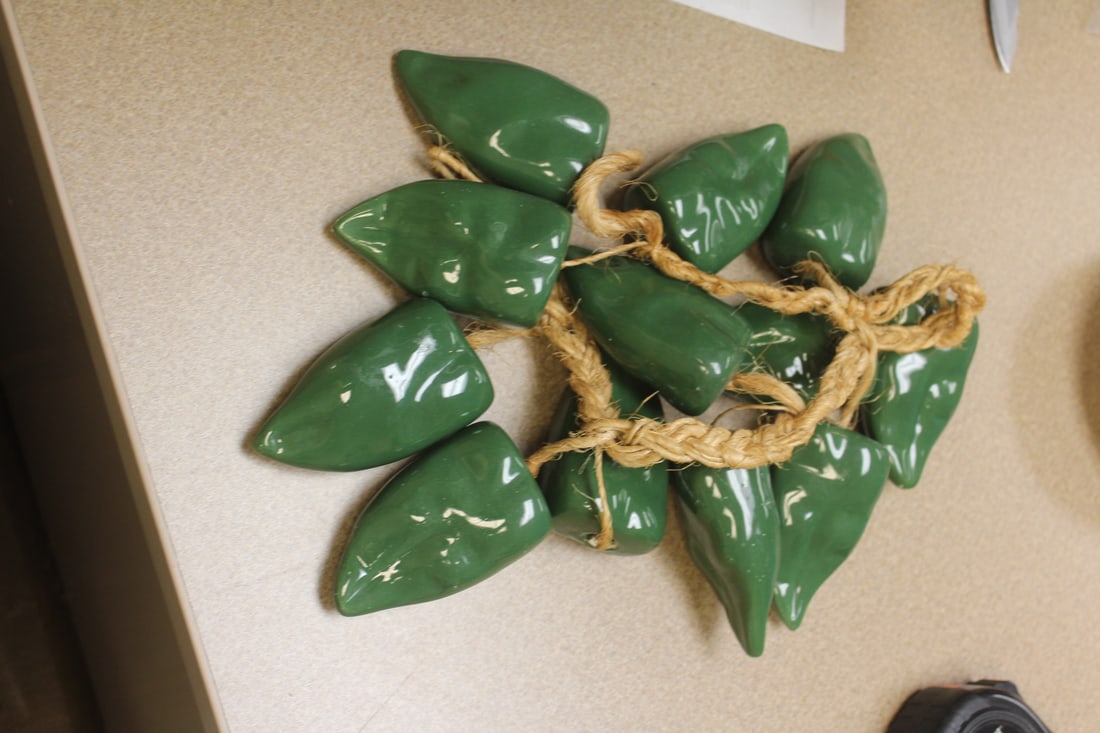 Lot of Ceramic Peppers: each pepper measures approximately 3 3/4" long