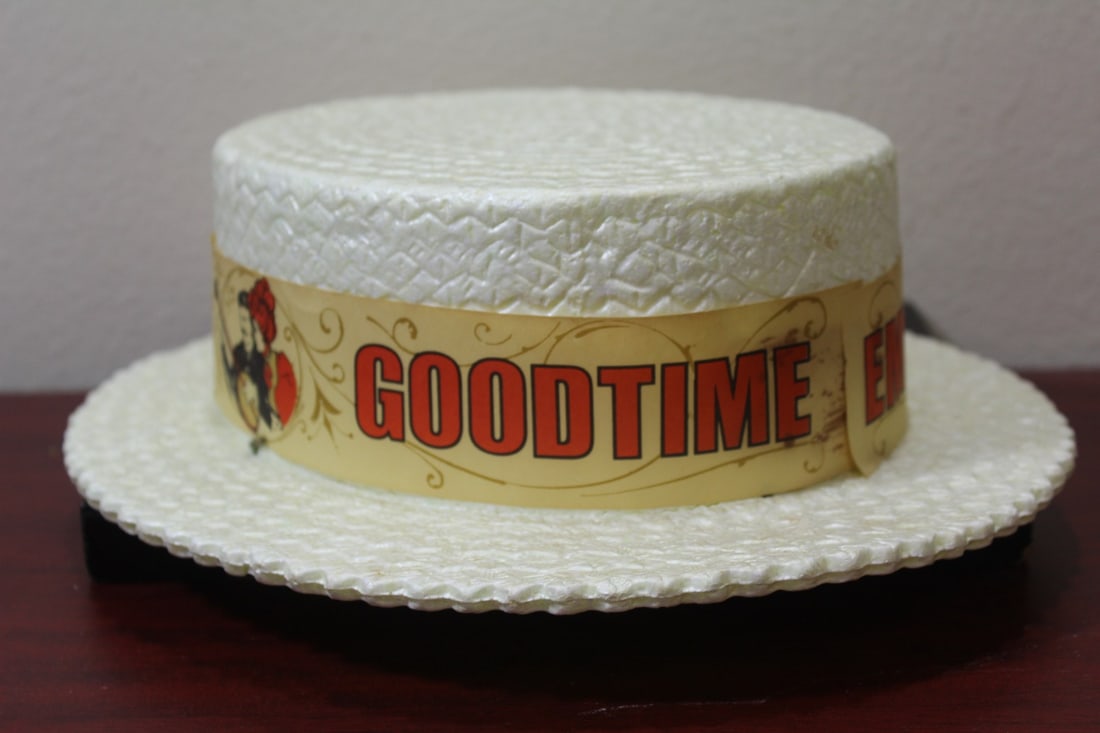 A Vintage Foam Hat: 12 1/2" across