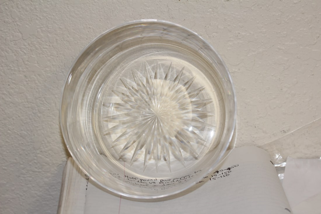 Cut Glass Bowl: 6 1/4" in diameter