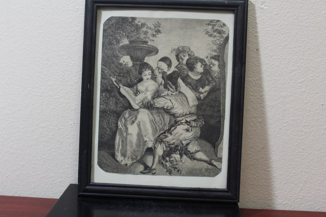 A Steel Engraving or Print: overall= 12" x 9 1/2"