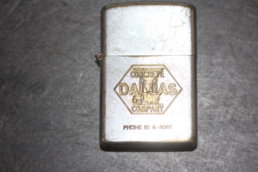 Dallas Concrete Advertising Lighter