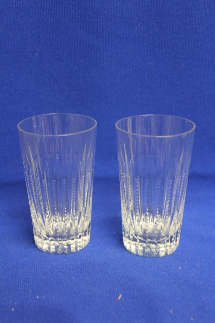 Set of Two Small Cut Glass Tumblers (1 of 5)