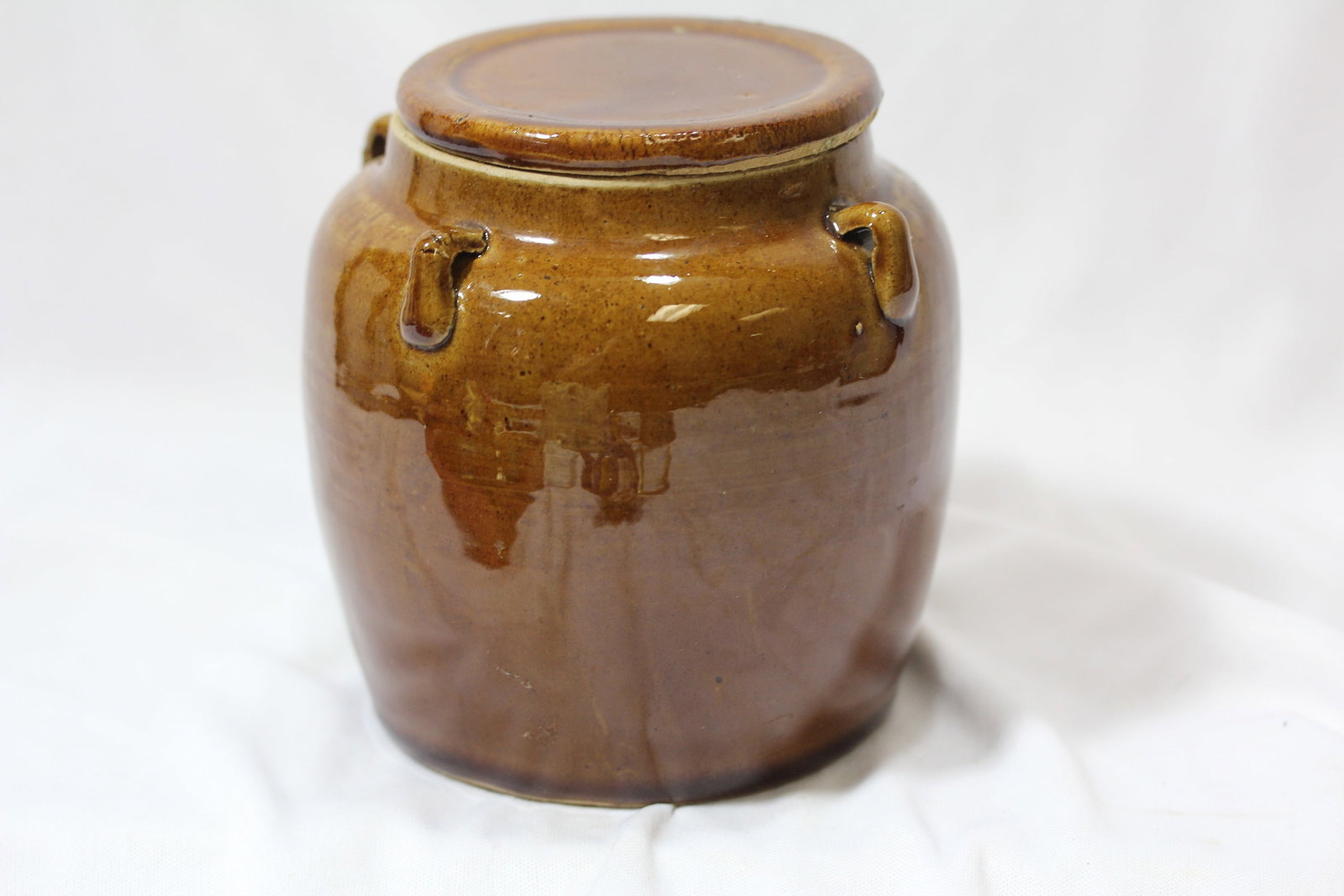 A Vintage Pottery Jar: 5" tall