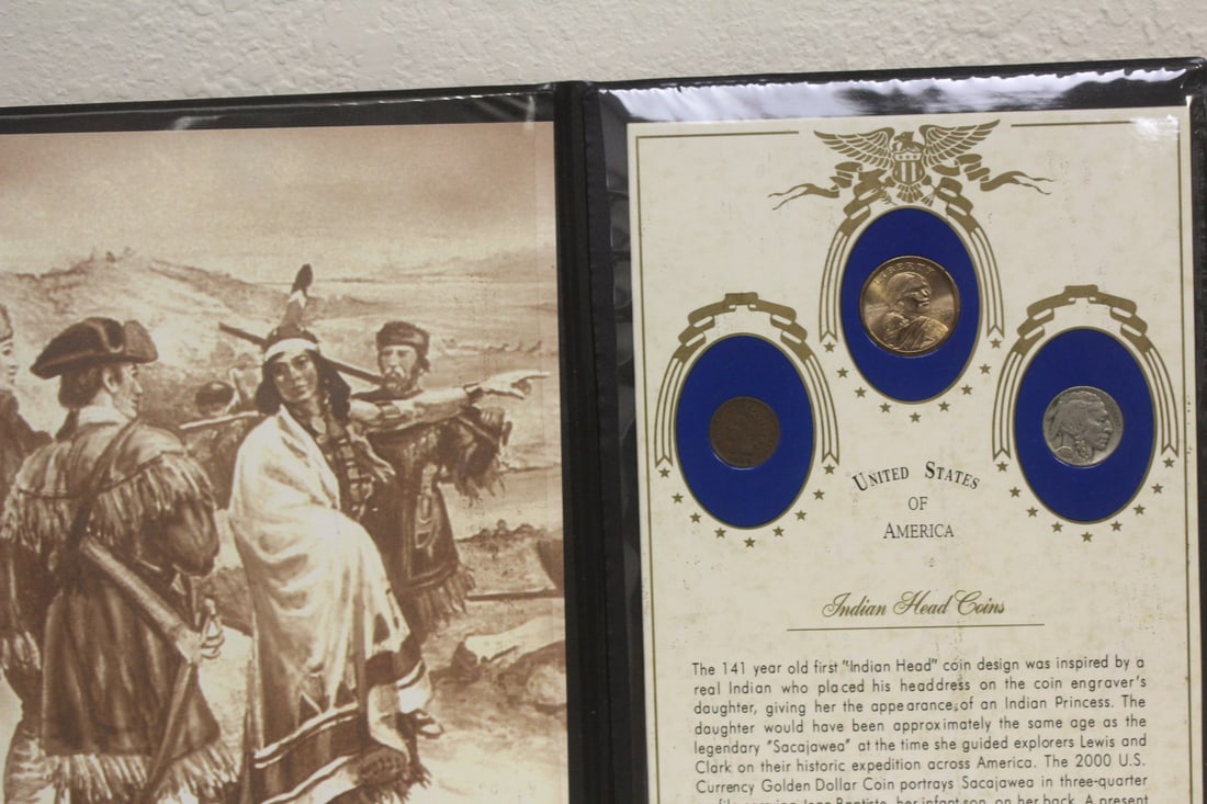 US Commemorative Fine Art Gallery Indian Coin: as shown