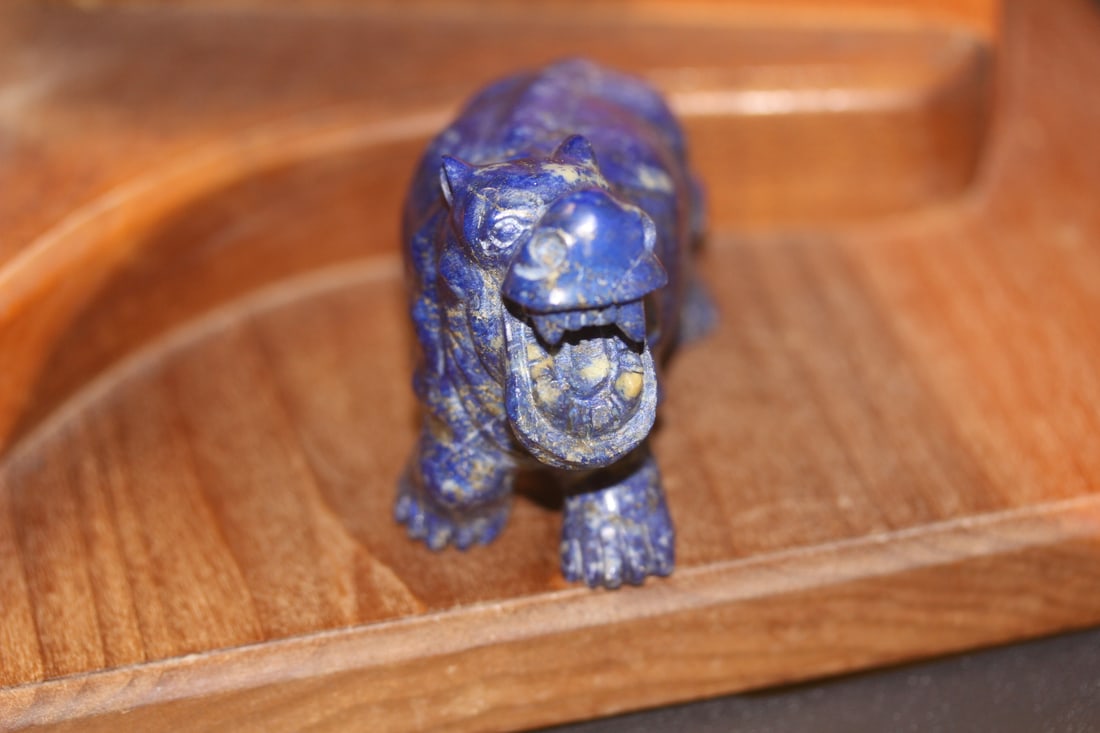 Lapis Lazuli Hippo Figurine - 2