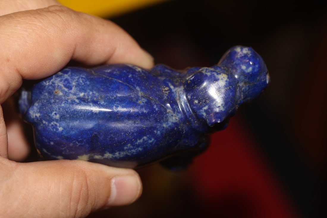 Lapis Lazuli Hippo Figurine - 5