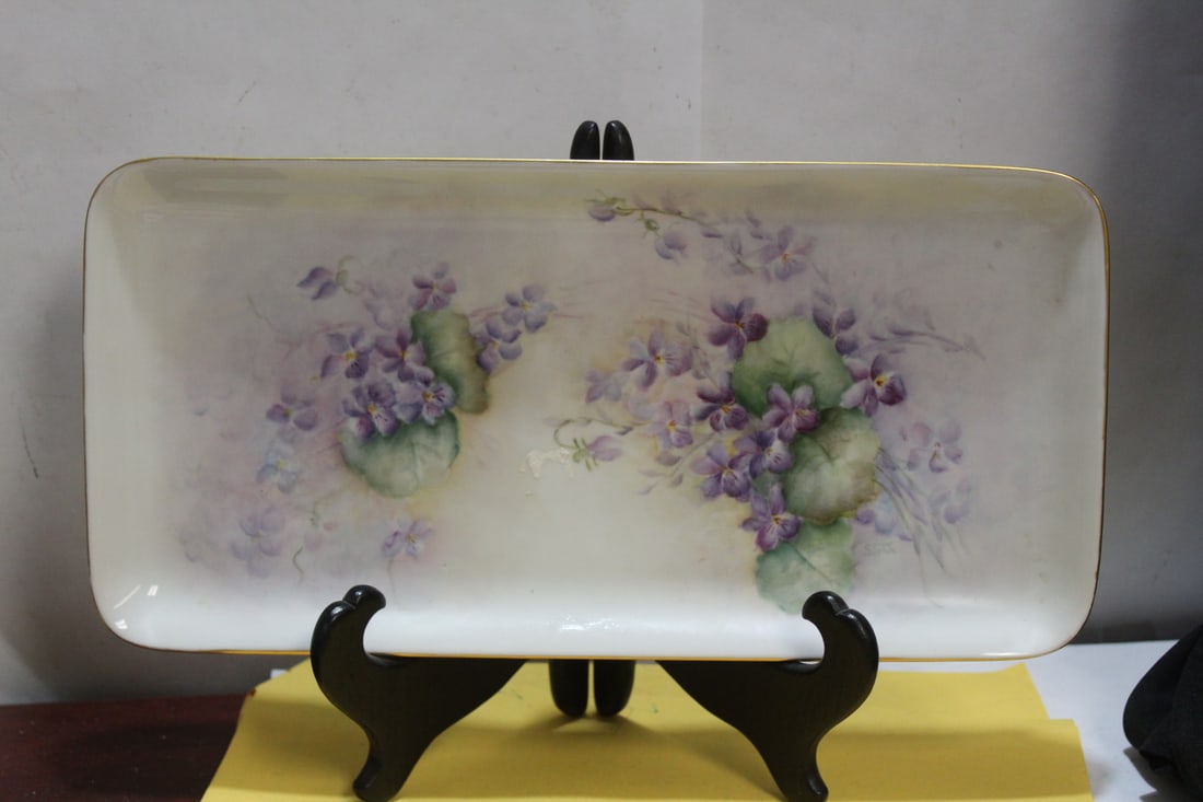 An Antique German Rectangular Tray: 12 1/2" long