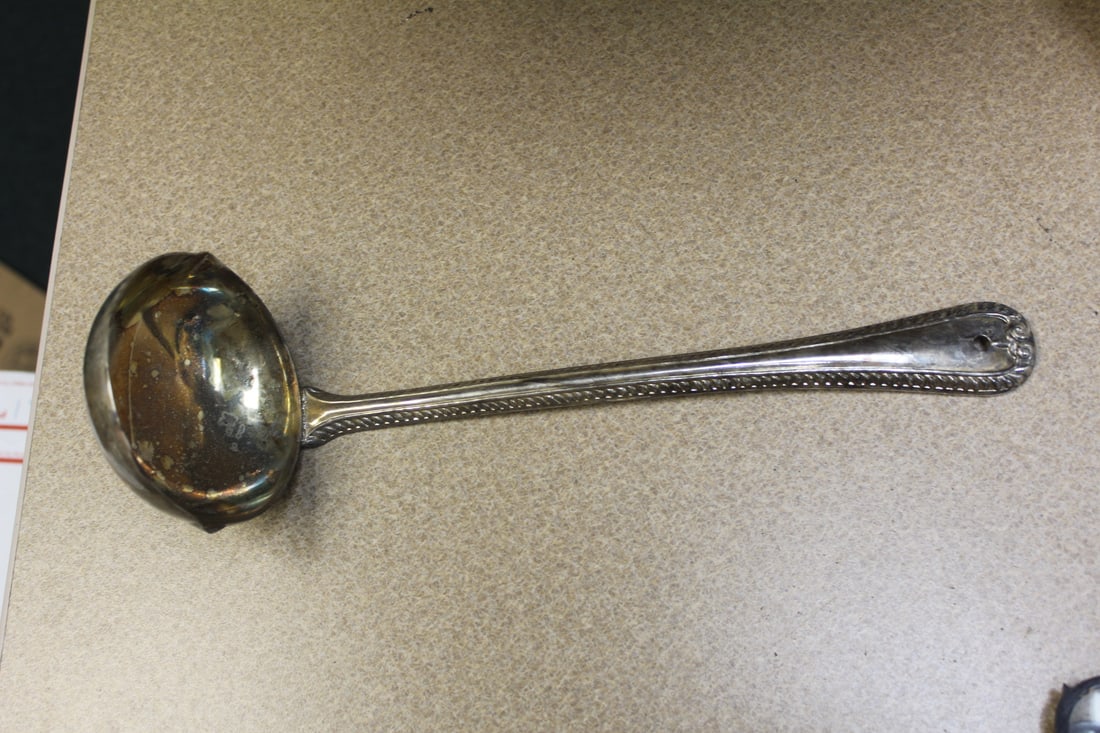 Silverplate Ladle: 12 inches long
