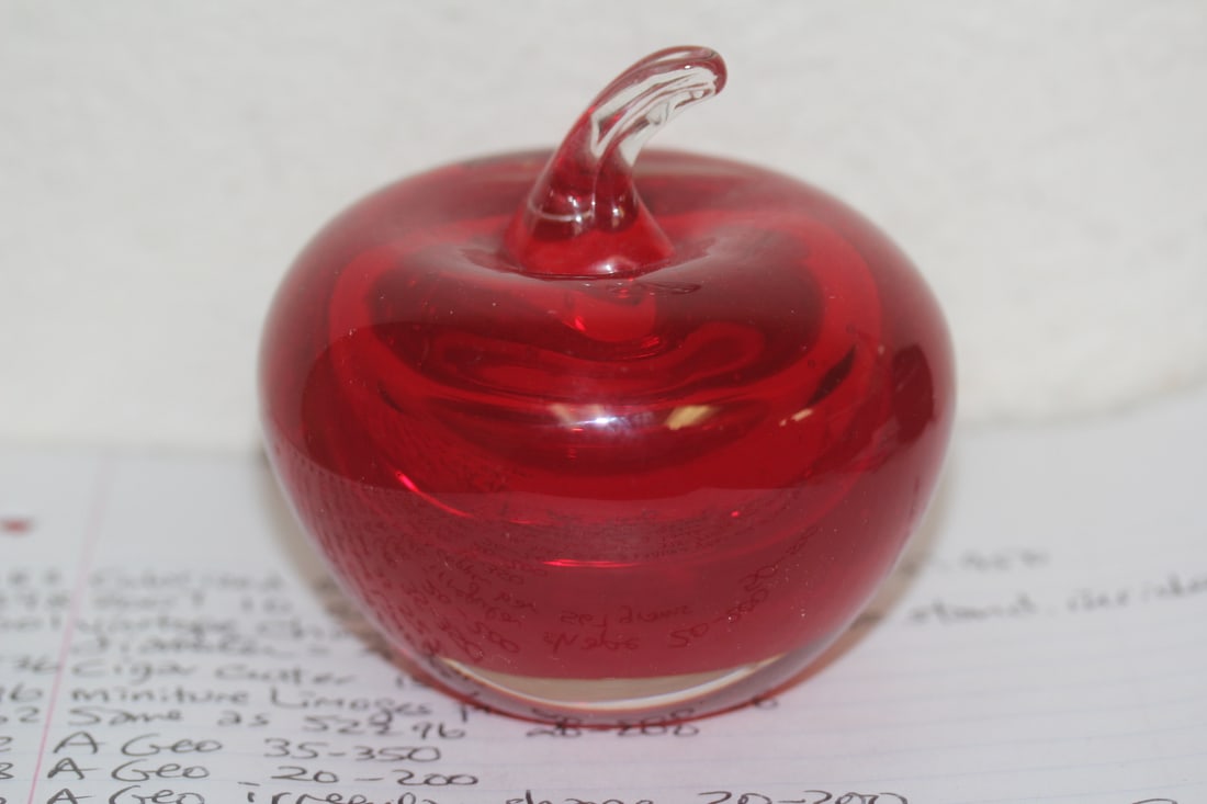 Red Apple Form Paperweight