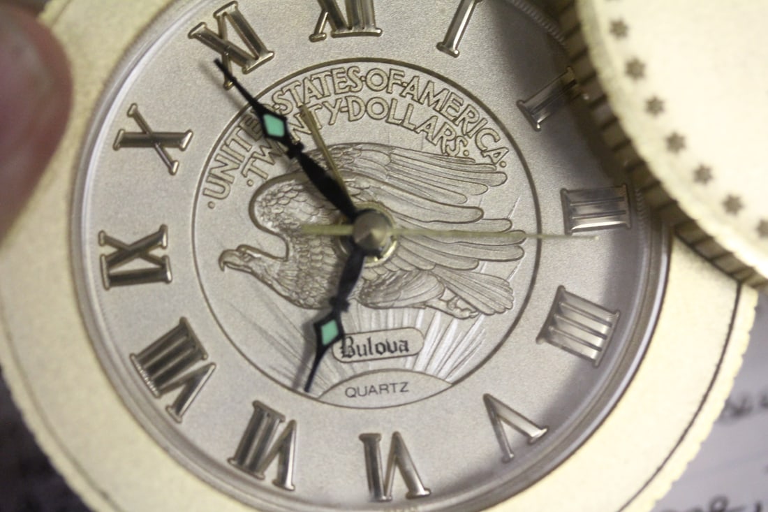 Bulova Coin Stacking Clock - 2