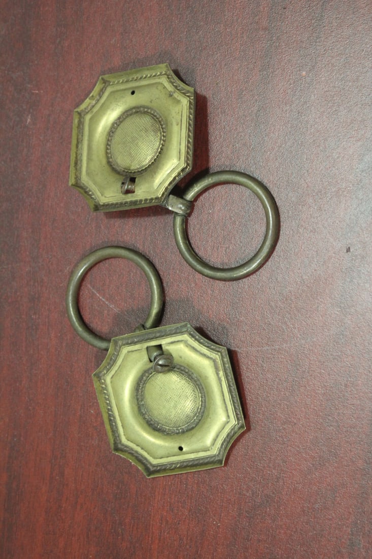 Set of Two Antique Drawer Pulls: as shown