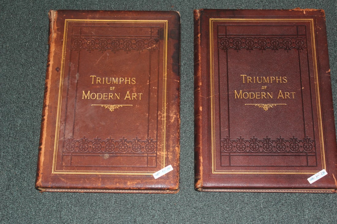 Large Leather Bound Book: Triumph of Modern Arts