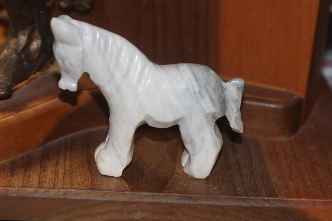 Stone Donkey: please note: chip on the ear as shown - 4 1/2" long