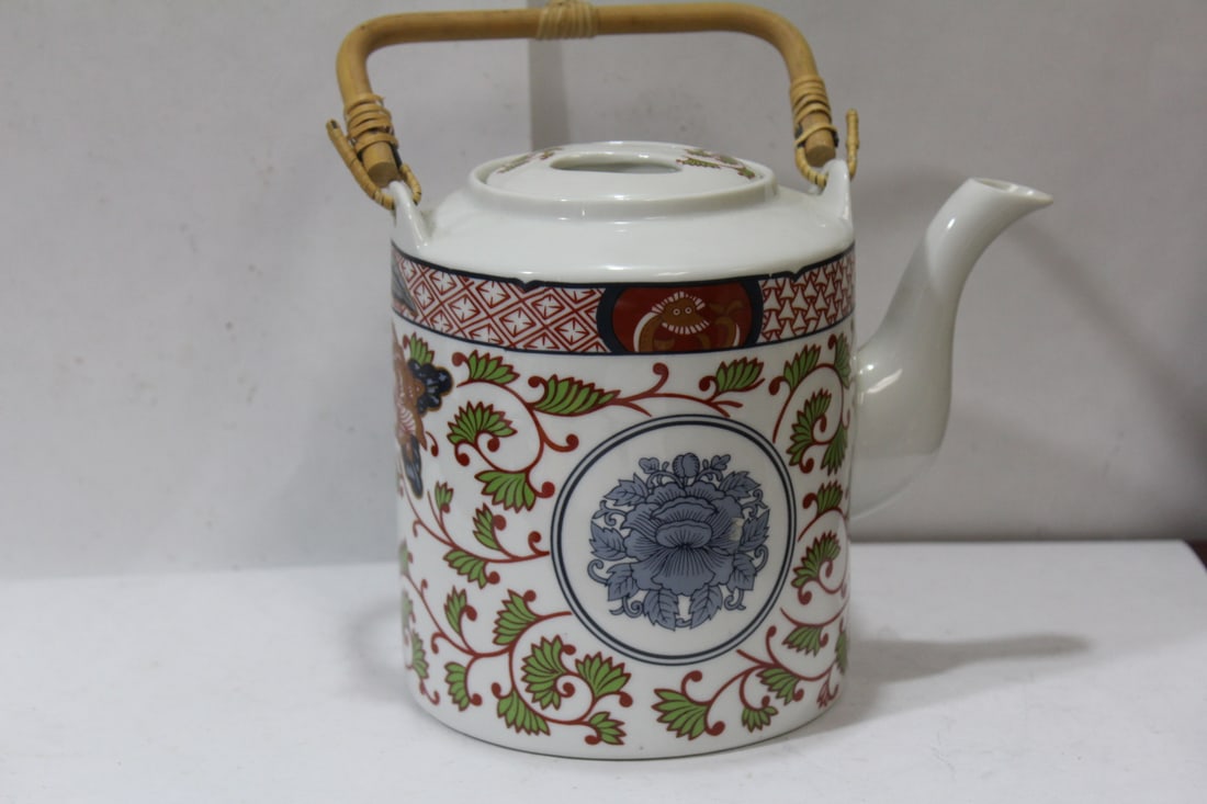 A Japanese Teapot: 6 1/4" tall without the handle