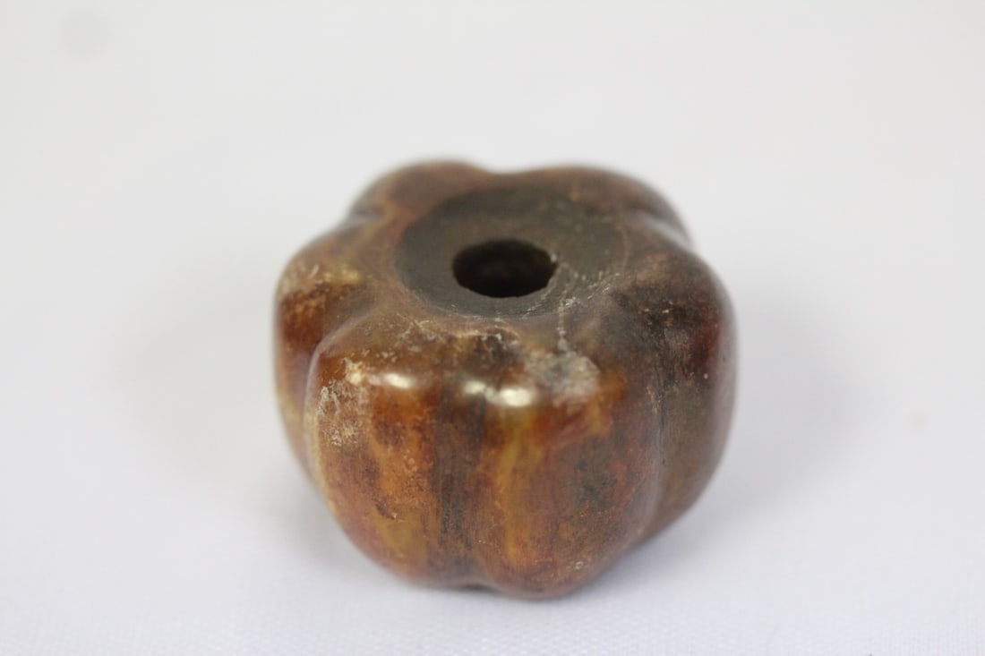 A Stone Bead: looks to be old - 1 1/4" in diameter