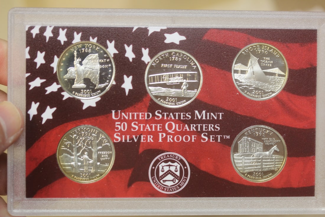 2001 US Mint Silver Proof Set - 3