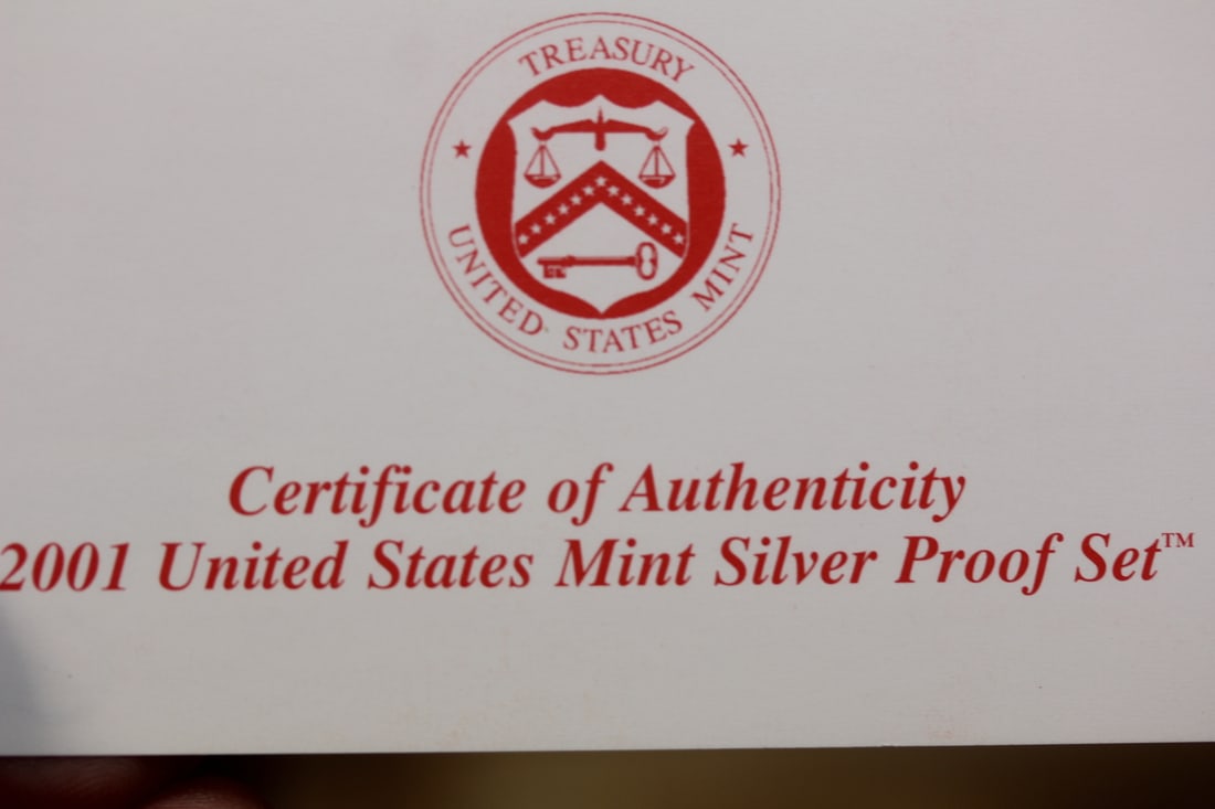 2001 US Mint Silver Proof Set - 4