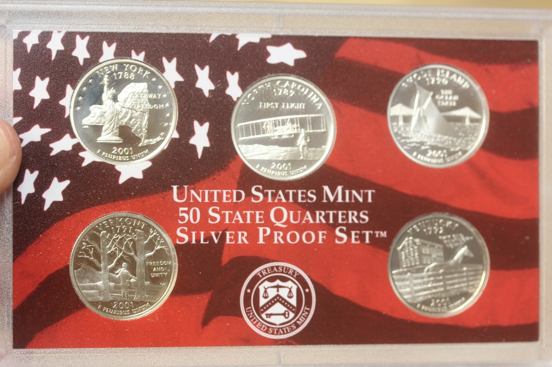 2001 US Mint Silver Proof Set - 3