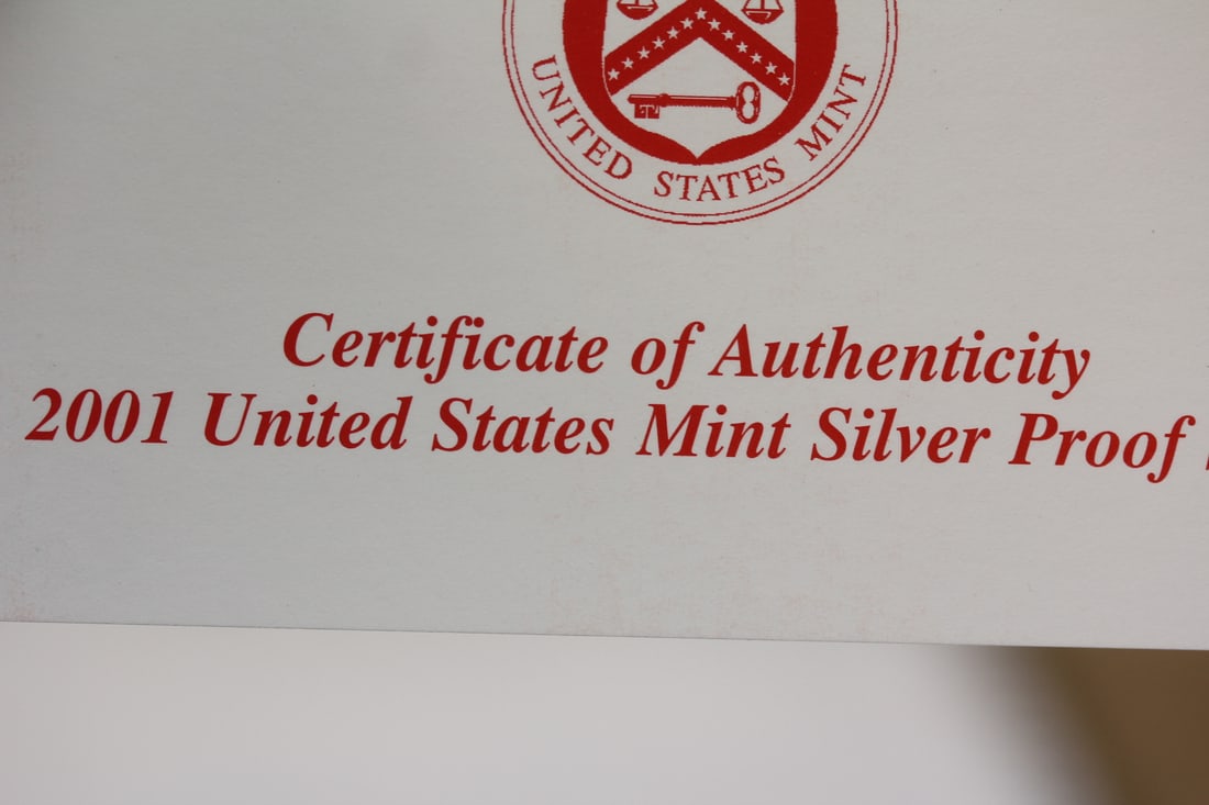2001 US Mint Silver Proof Set - 6