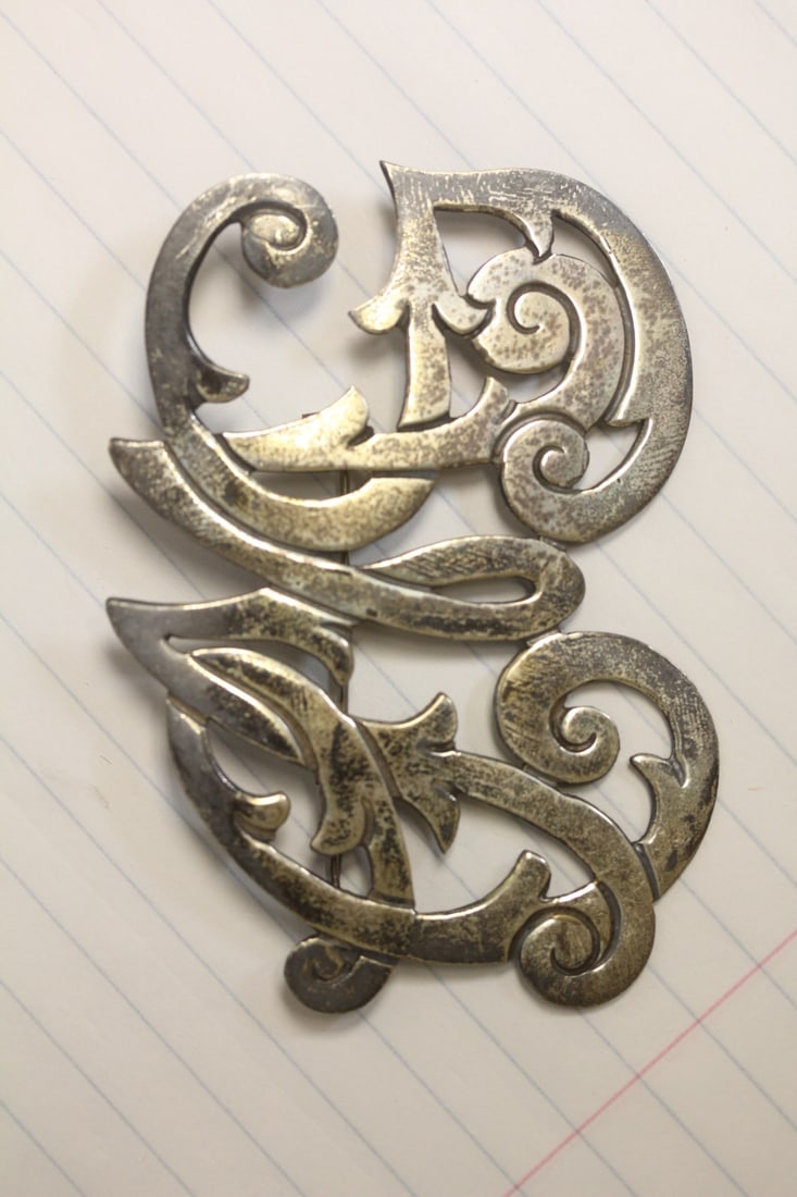 Signed M. Velazquez Sterling Brooch (1 of 5)