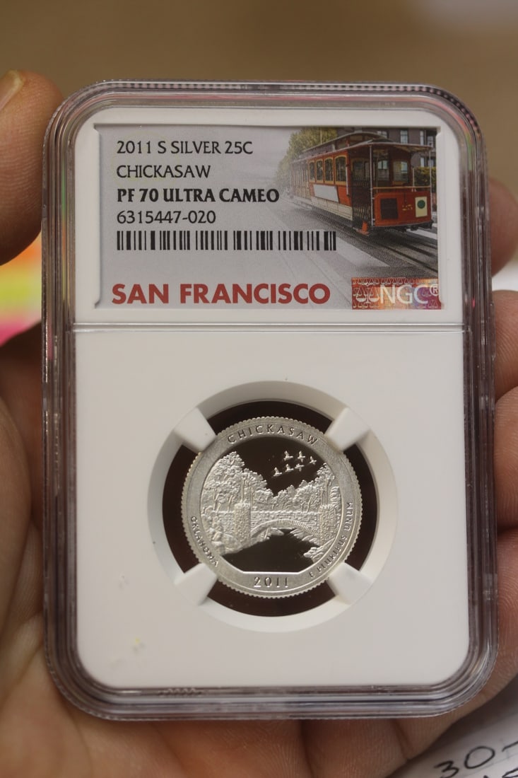 Ultra cameo silver quarter: NGC graded PF 70, highest graded