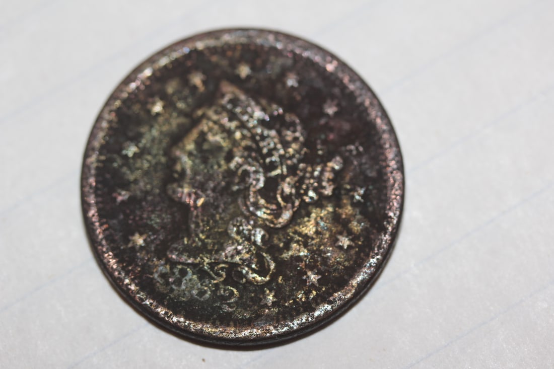1852 Large Cent: as shown on photos