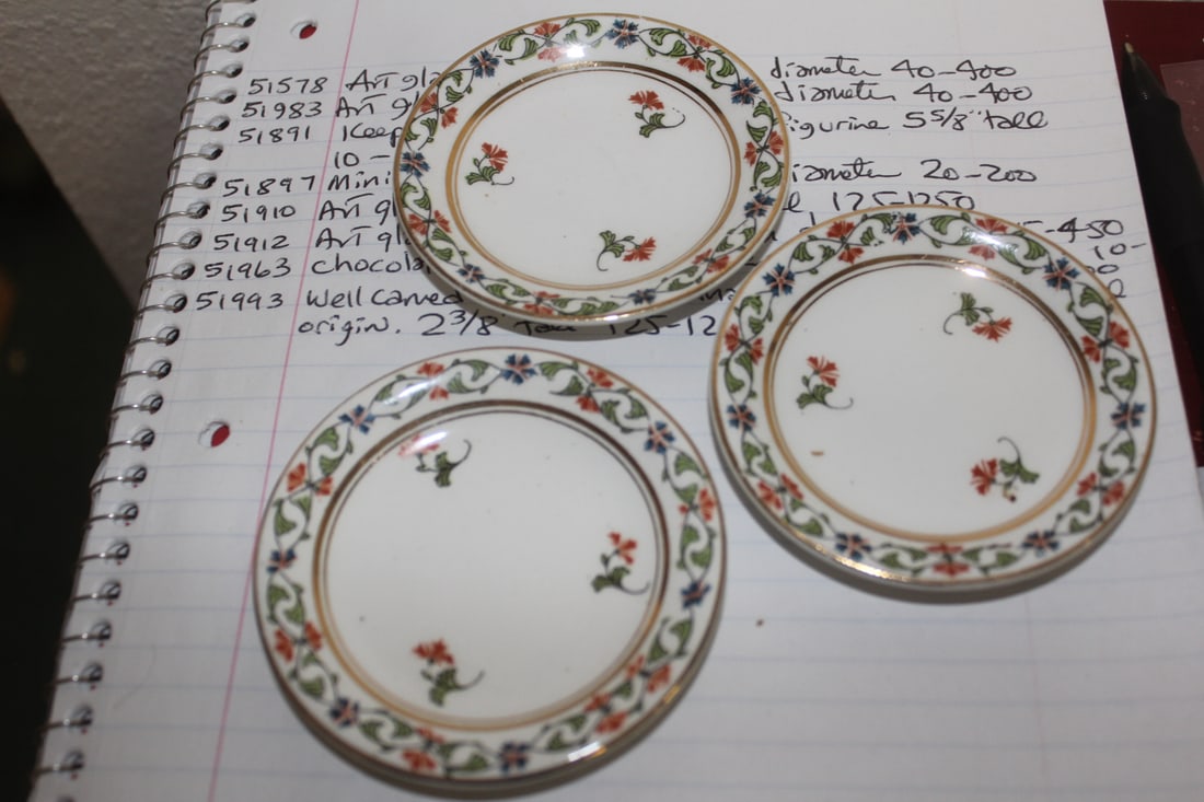 Lot of 3 Small Saucers: 3 1/2" in diameter