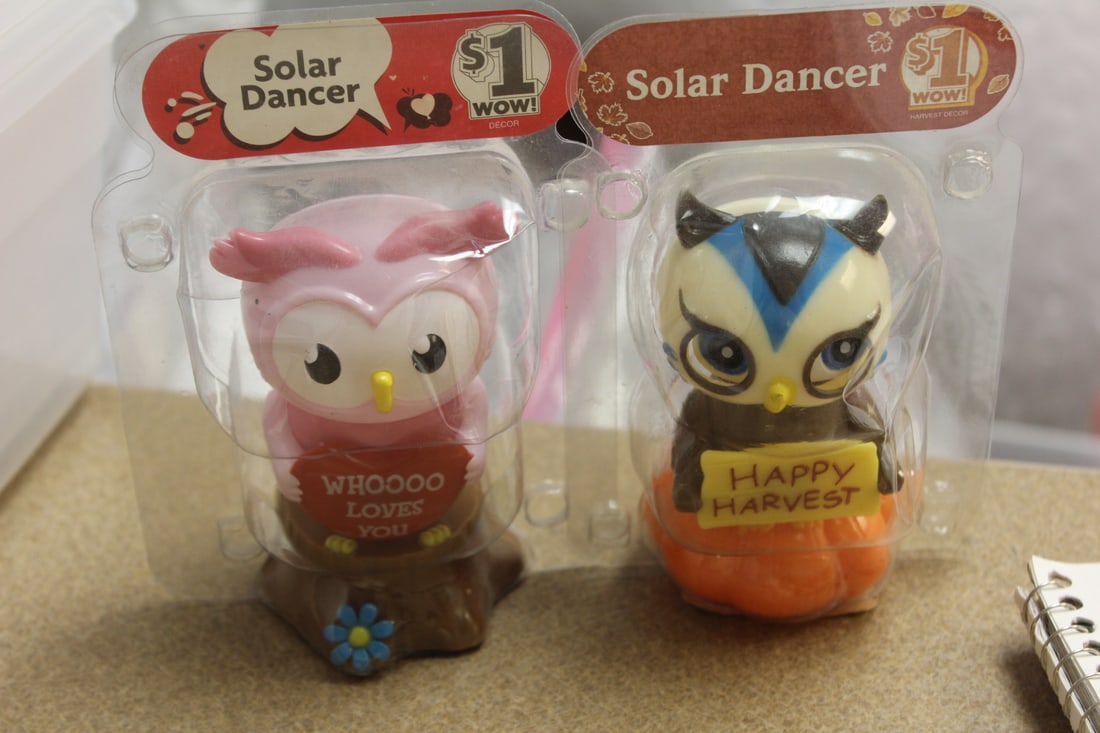 Lot of Two Solar Dancer Toys: as shown